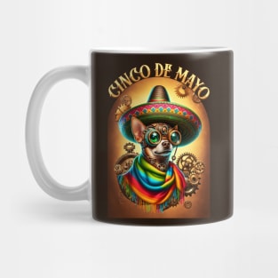 Steampunk Cinco de Mayo Chihuahua Mug